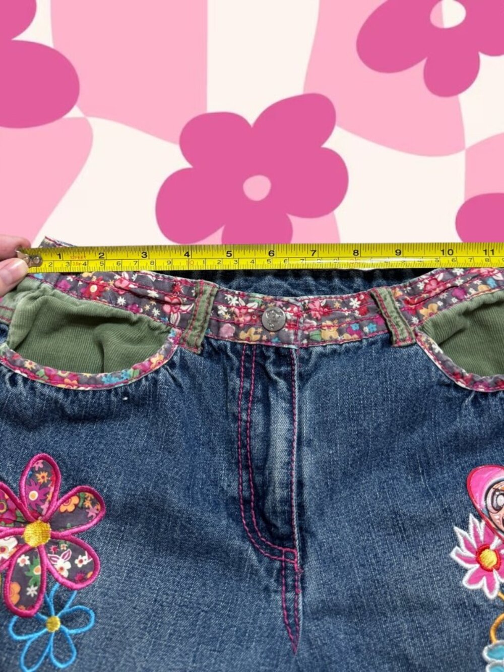 Vintage 2006 Powerpuff Girls Matching Set Girls 10 Jeans 8 Top Y2K Rare Grail - Picture 3 of 16